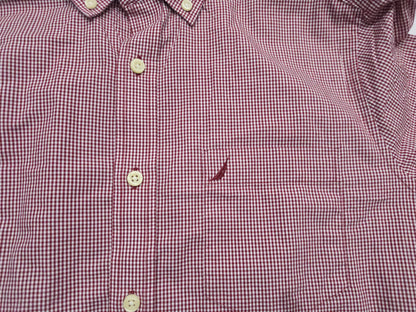 Camisa Nautica Chico S Cuadro Rojo