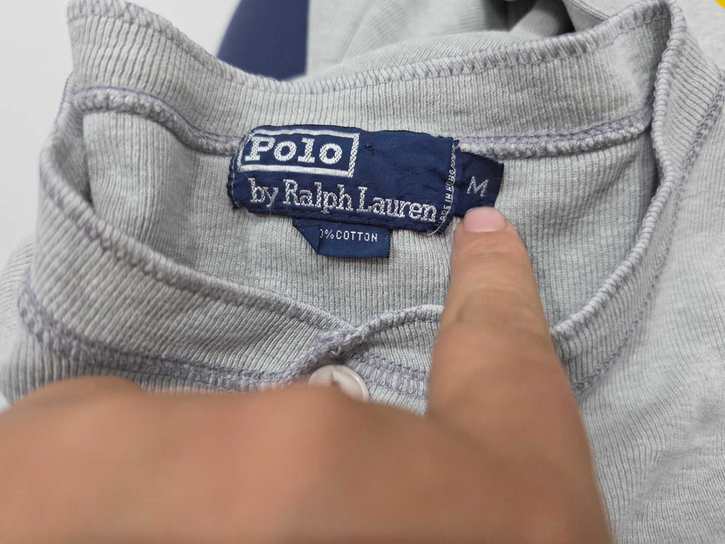 Playera Manga Larga Ralph Lauren Mediana M Gris