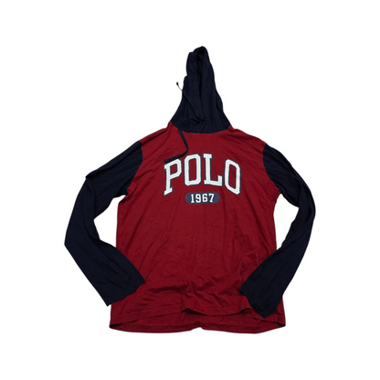 Playera Con Gorro Ralph Lauren Mediana M Rojo Y Azul