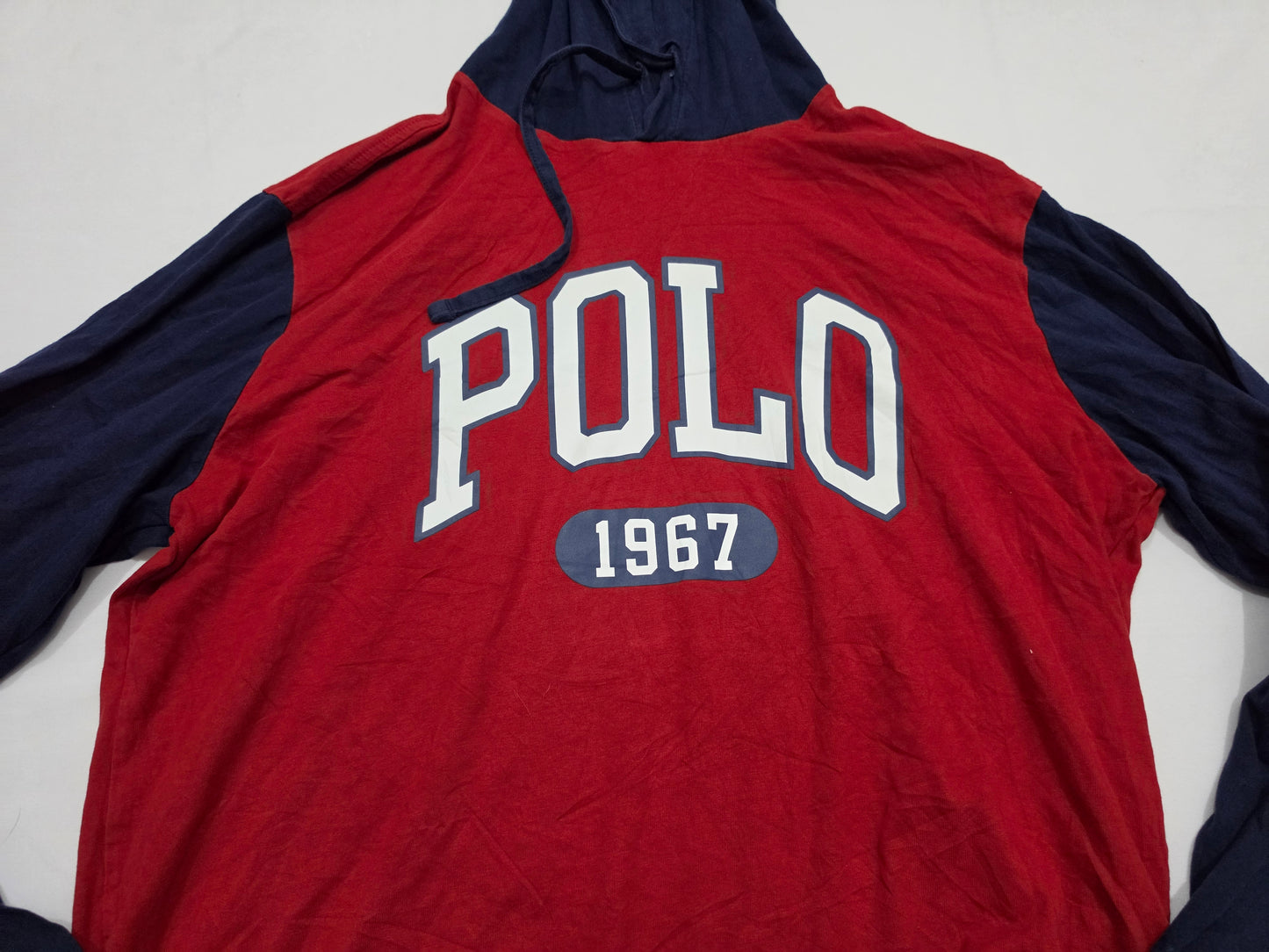 Playera Con Gorro Ralph Lauren Mediana M Rojo Y Azul