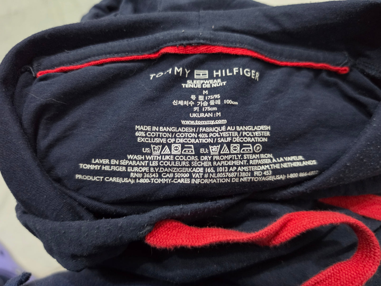 Playera Con Gorro Tommy Hilfiger Mediana M Azul