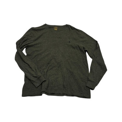 Playera Manga Larga Ralph Lauren Grande Custom Slimfit Verde