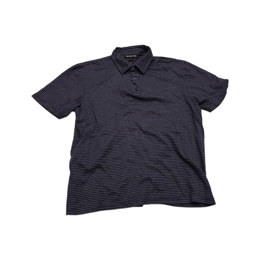 Playera Polo Michael Kors Grande L Morado Lineas