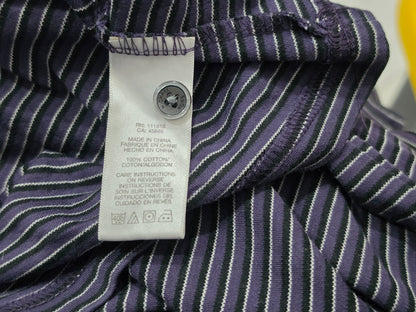 Playera Polo Michael Kors Grande L Morado Lineas