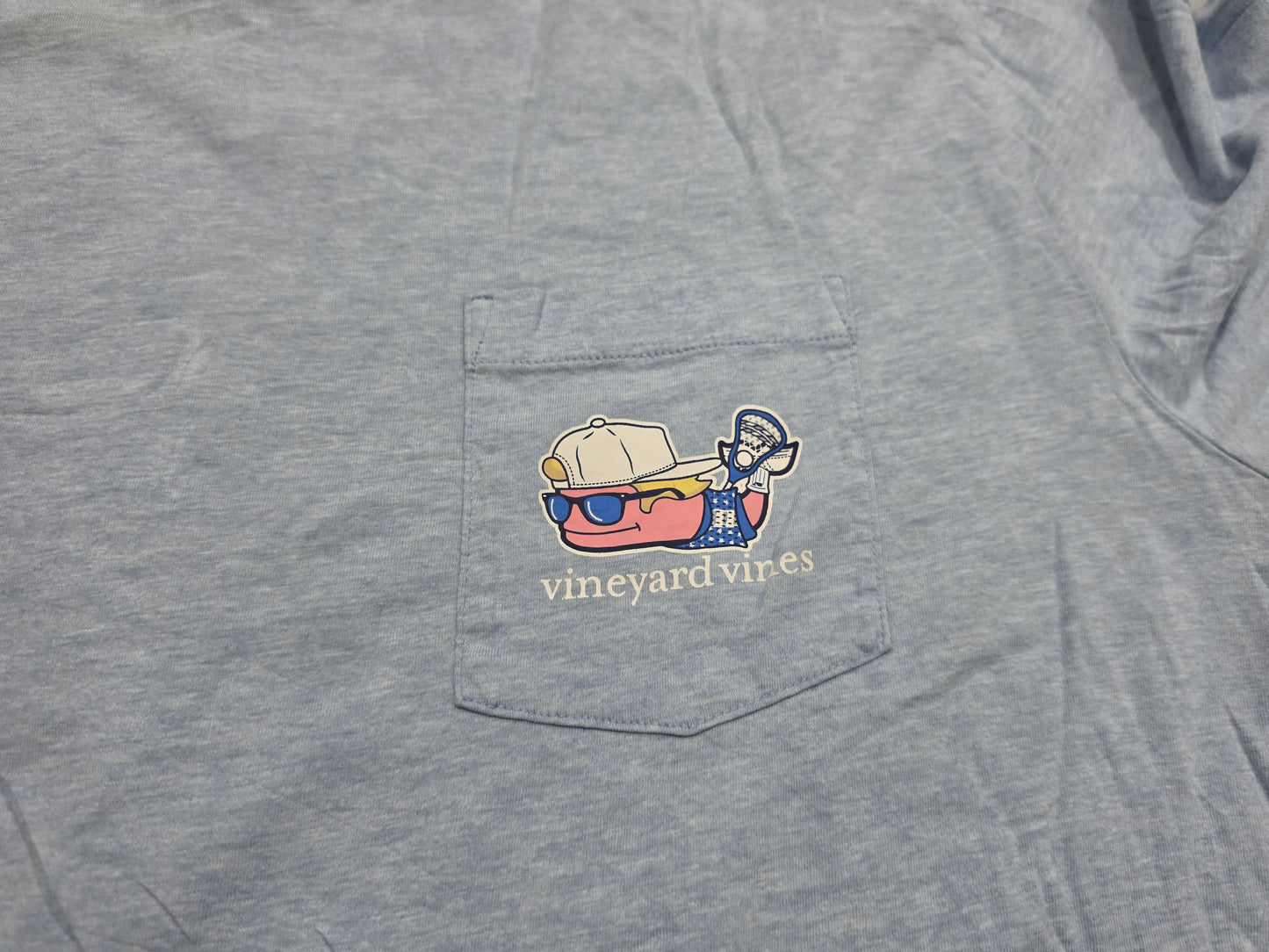 Playera Vineyard Vines Grande L Azul Claro