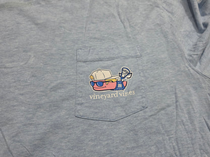 Playera Vineyard Vines Grande L Azul Claro