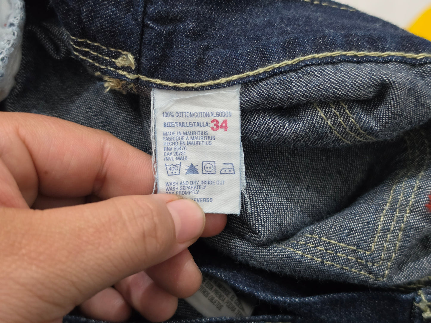 Short Mezclilla Tommy Hilfiger Talla 34 Azul