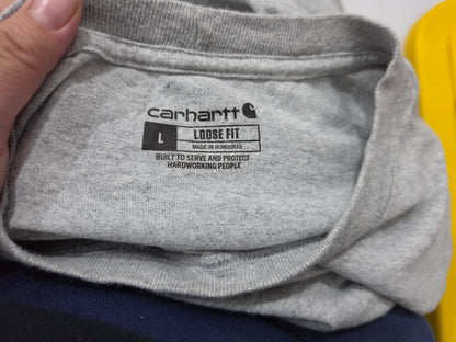 Playera Manga Larga Carhartt Grande L Loose Fit Gris