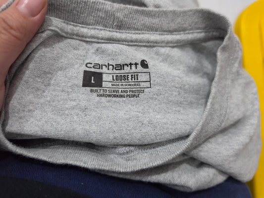 Playera Manga Larga Carhartt Grande L Loose Fit Gris