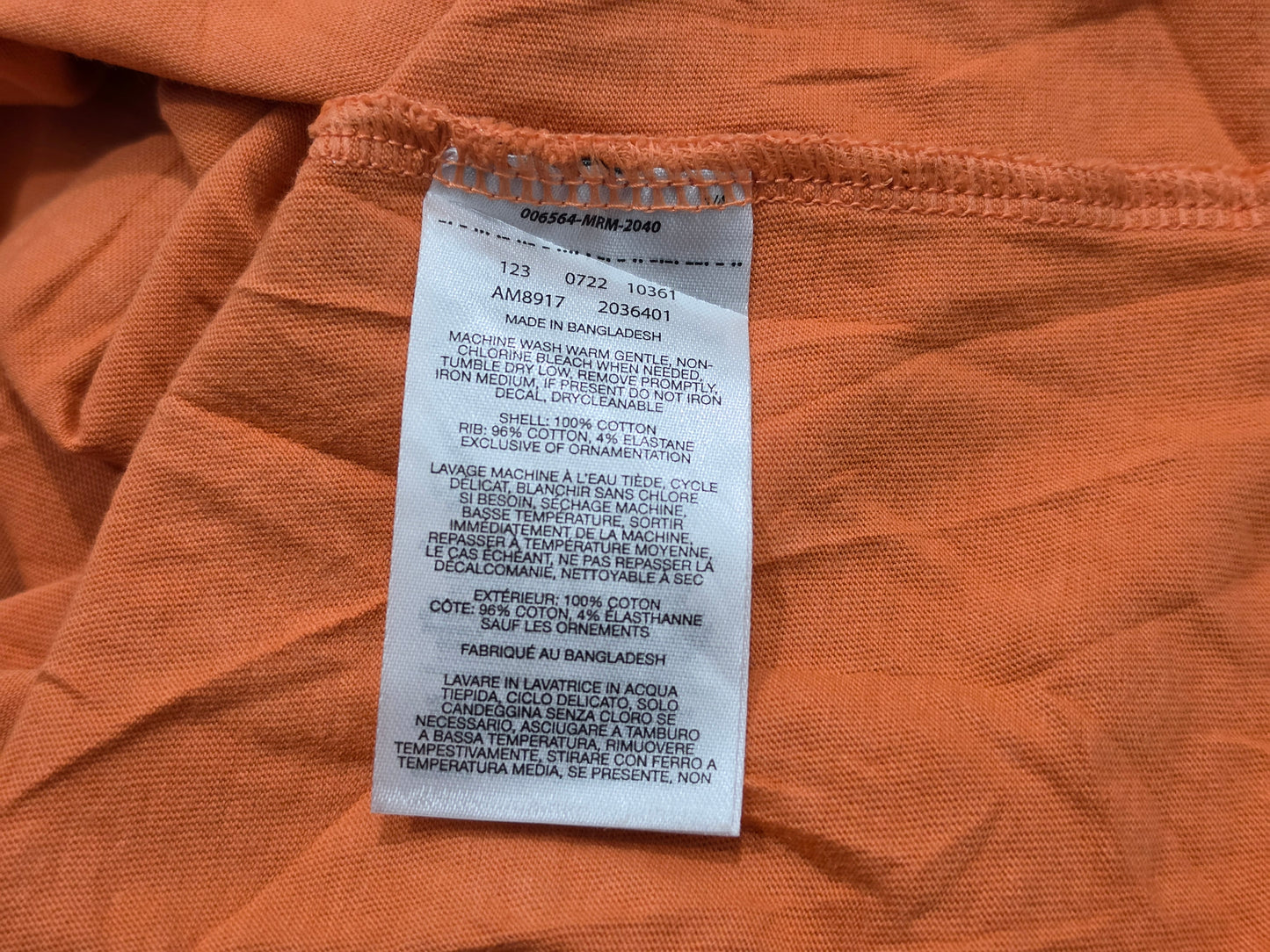 Playera Columbia Xgrande Naranja