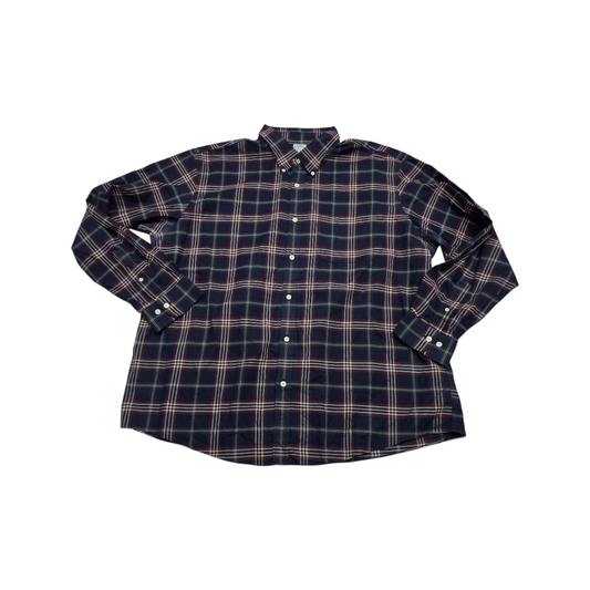 Camisa Brooks Brothers 2xl Regular Azul Cuadro