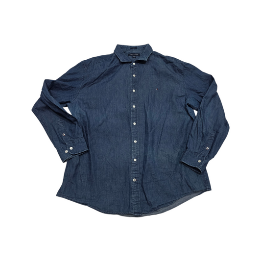 Camisa Tommy Hilfiger Indigo 2xl Azul