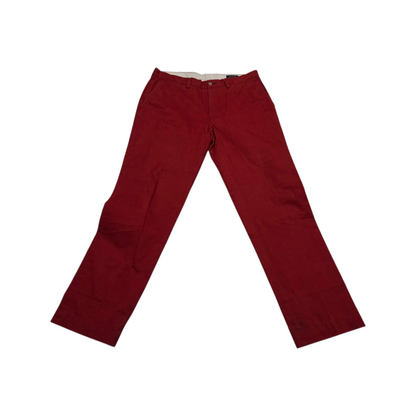 Pantalon Ralph Lauren 34x32 Classic Fit Rojo