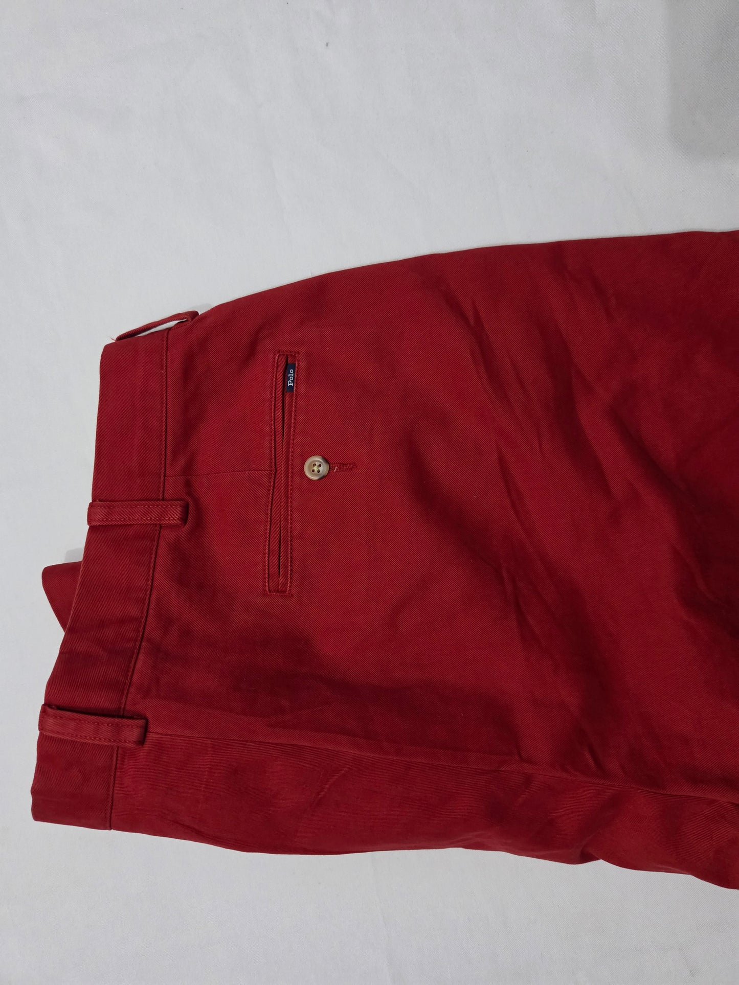 Pantalon Ralph Lauren 34x32 Classic Fit Rojo