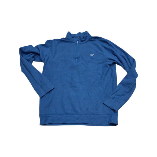 Sudadera Vineyard Vines Adolescente L 16 Azul Cierre Corto