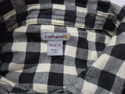 Camisa Carhartt Mujer Xgrande Xl Cuadro Negro