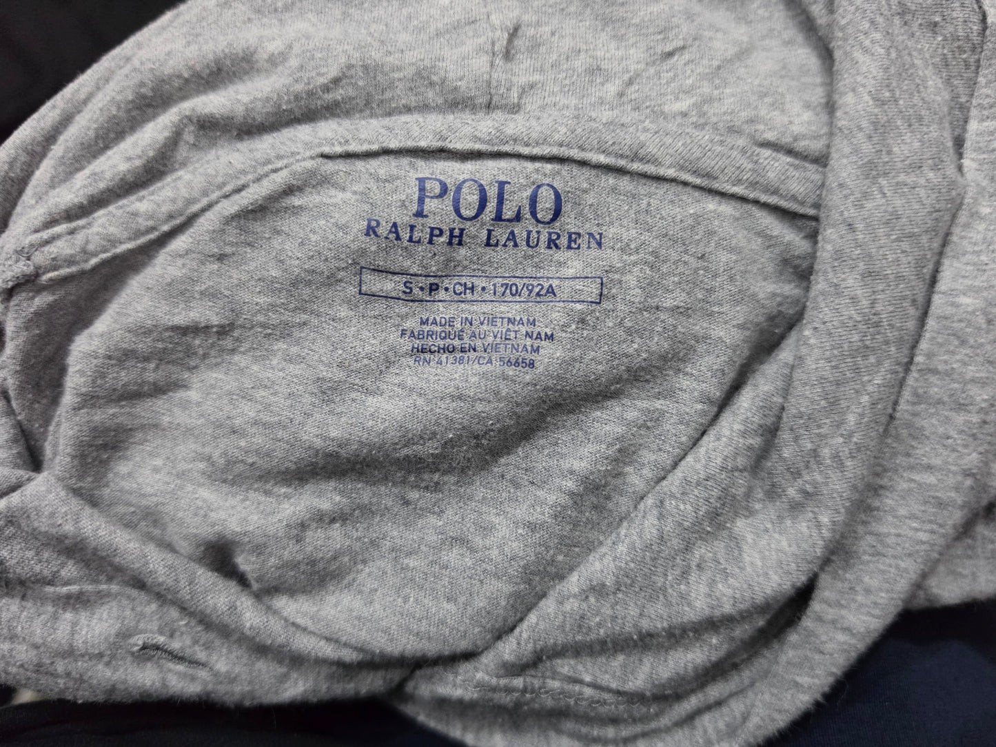 Playera Con Gorro Ralph Lauren Chico S Gris