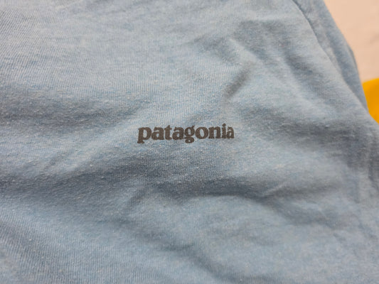 Playera Manga Larga Patagonia Chico S Regular Fit Azul Claro