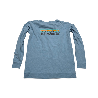 Playera Manga Larga Patagonia Chico S Regular Fit Azul Claro