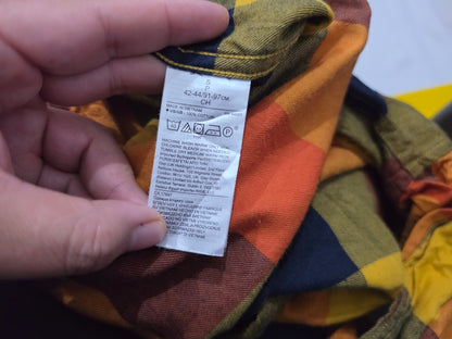 Camisa Banana Republic Chicos Untuckedslimfit Cuadro Naranja