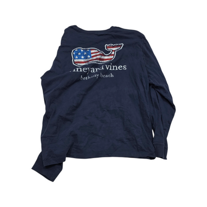Playera Manga Larga Vineyard Vines Mediana M Azul