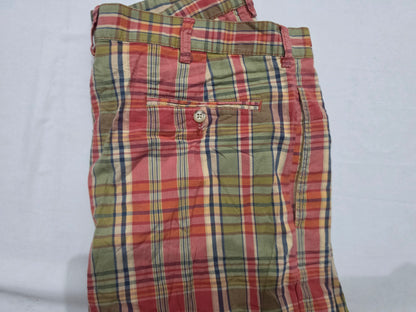 Bermuda Ralph Lauren Talla 34 Cuadro Verde
