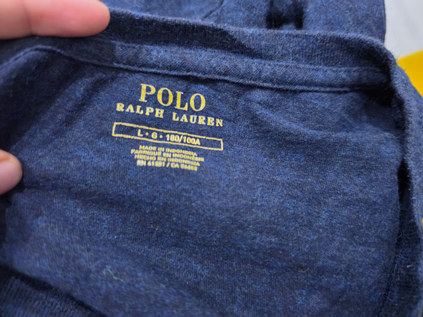 Playera Ralph Lauren Grande L Azul Pony Azul
