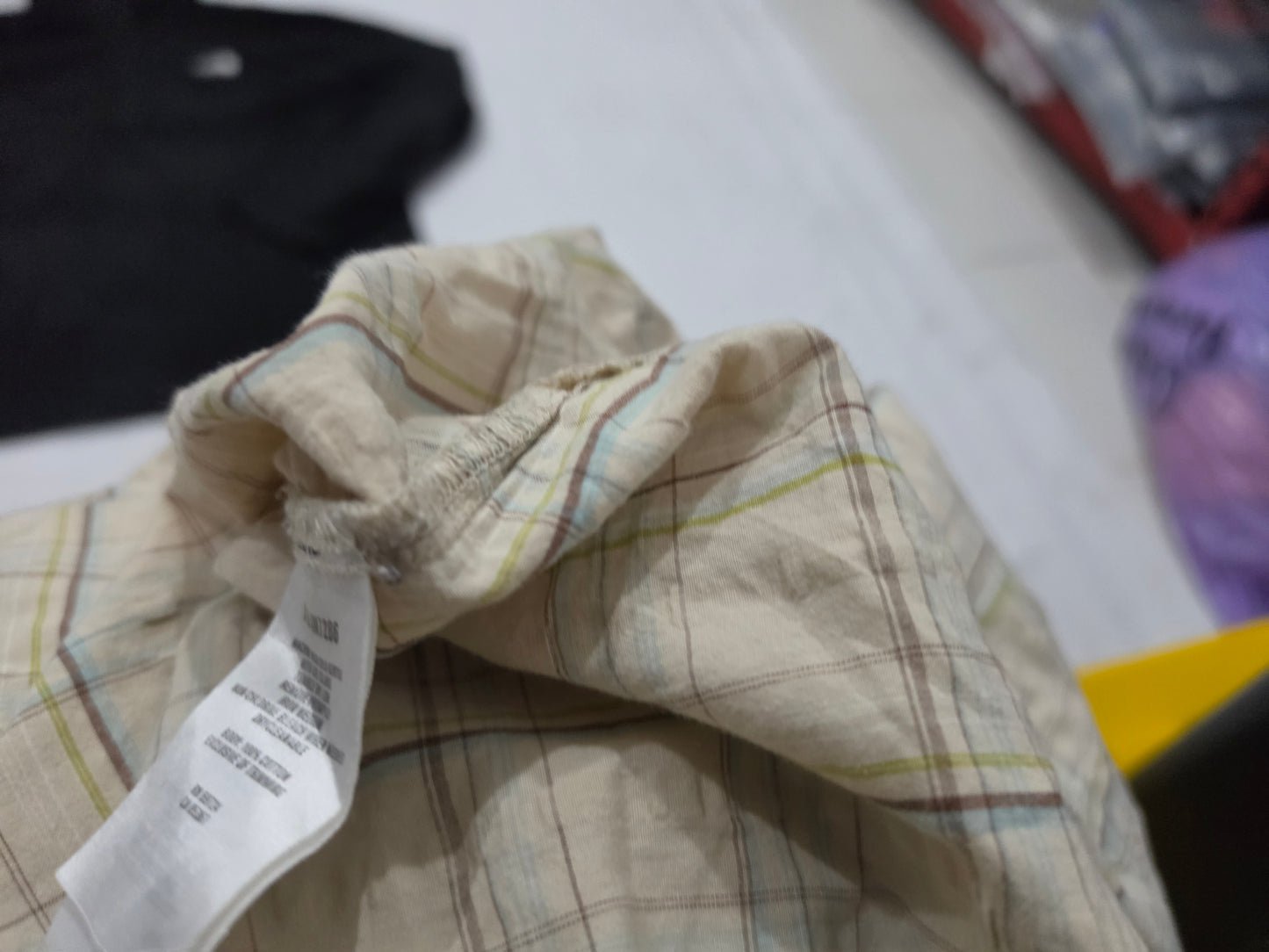Camisa Manga Corta Columbia Xgrande Xl Cafe Cuadro