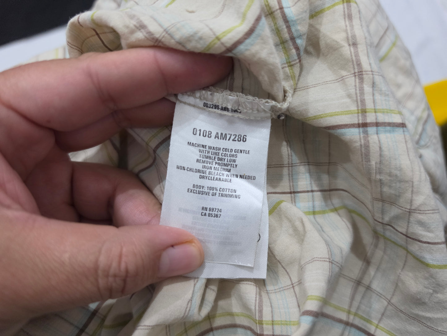 Camisa Manga Corta Columbia Xgrande Xl Cafe Cuadro