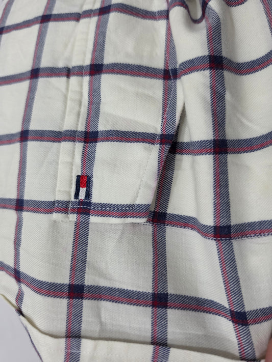 Camisa Tommy Hilfiger Xgrande Cuadro Beige