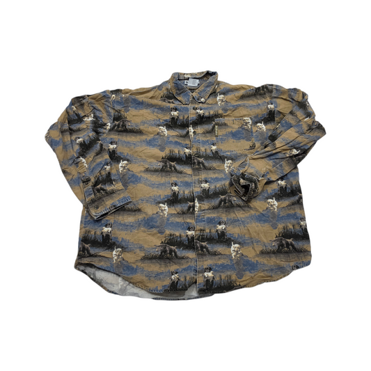 Camisa Columbia Xgrande Cafe Perros
