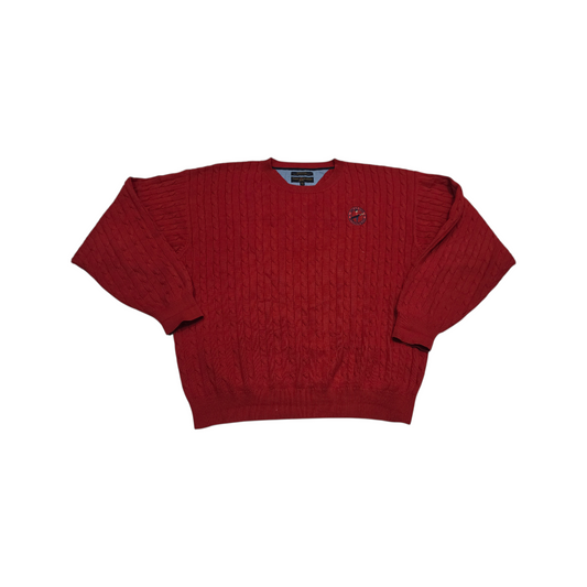 Sueter Tommy Hilfiger Golf 2xl Rojo Vintage