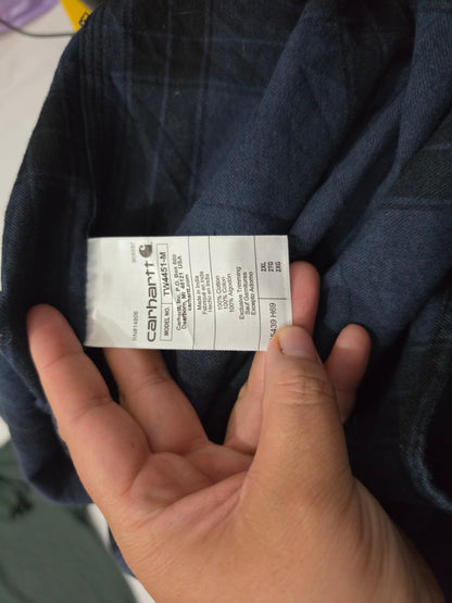 Camisa Carhartt 2xl Loose Fit Azul Gruesa