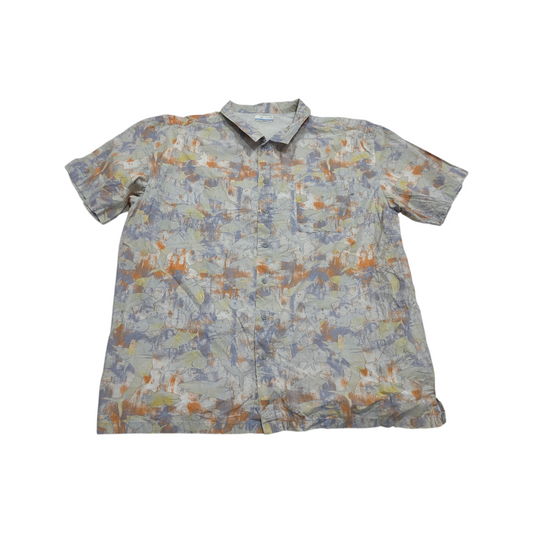 Camisa Manga Corta Columbia 2xl Azul Figuras