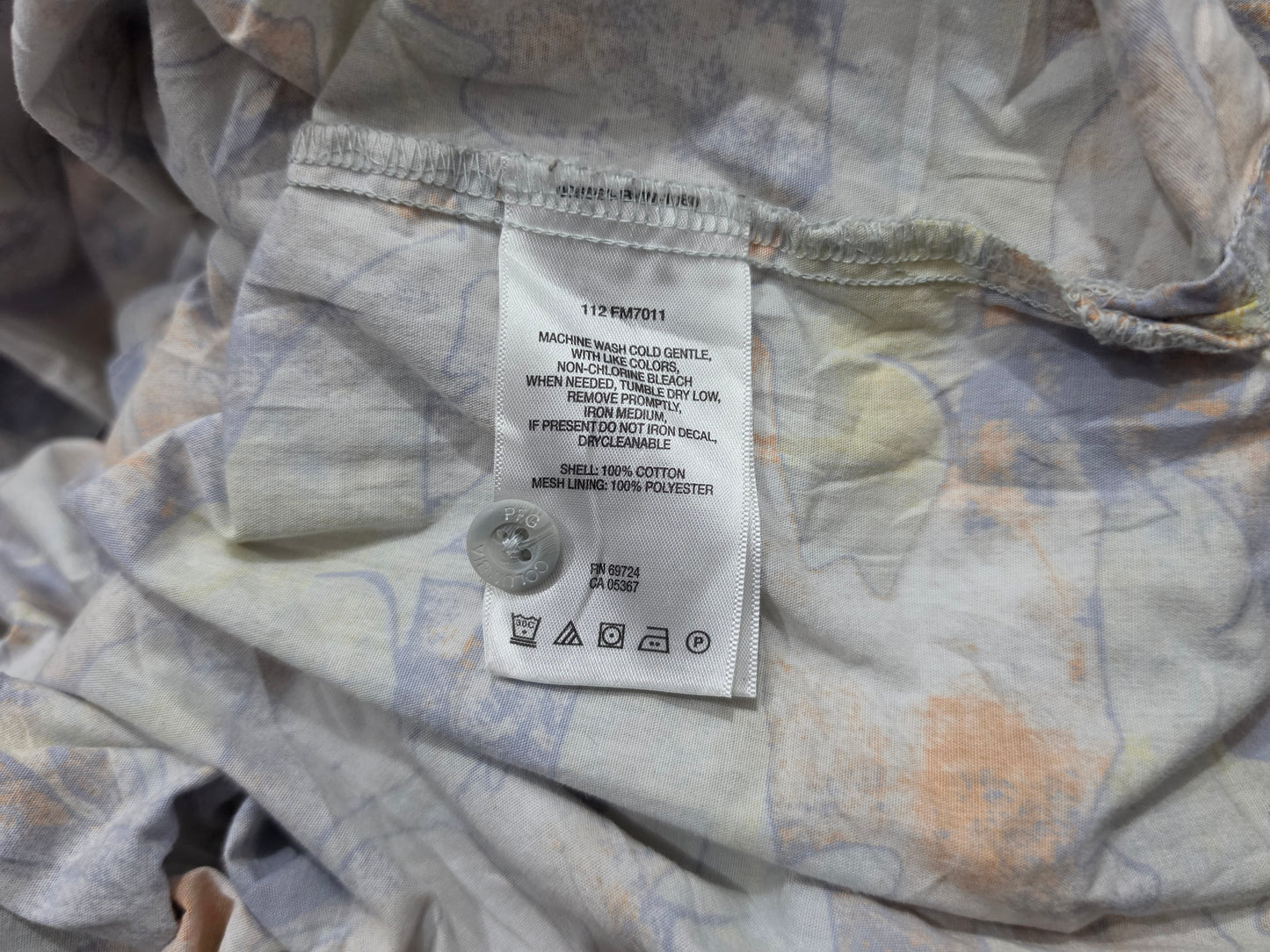 Camisa Manga Corta Columbia 2xl Azul Figuras