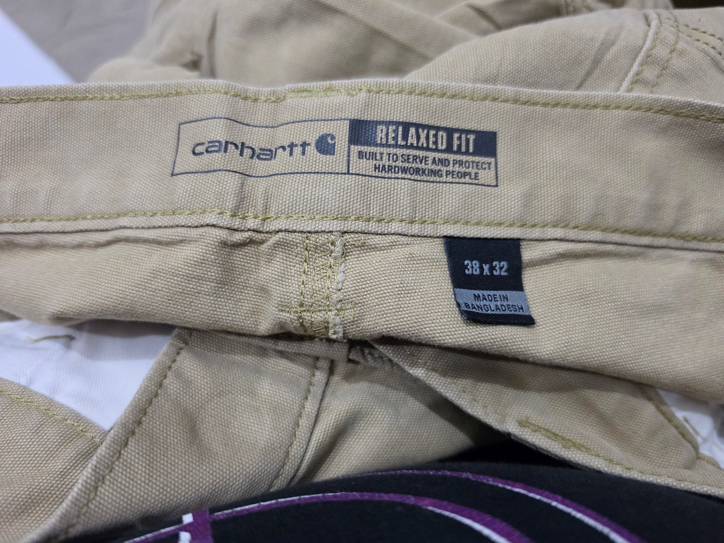 Pantalon Carhartt 38x32 Relaxed Fit Cafe