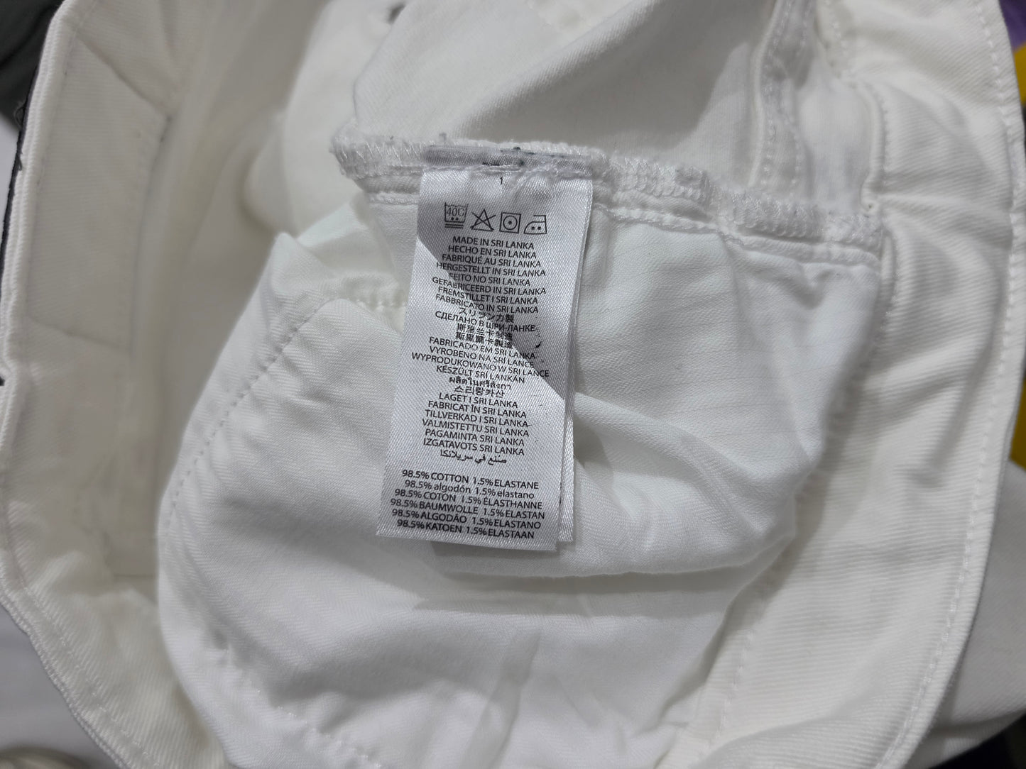 Pantalon Michael Kors 34x32 Parker Slimfit Blanca