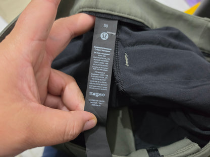 Pantalon Lululemon 30 Slimfit Verde Deportivo