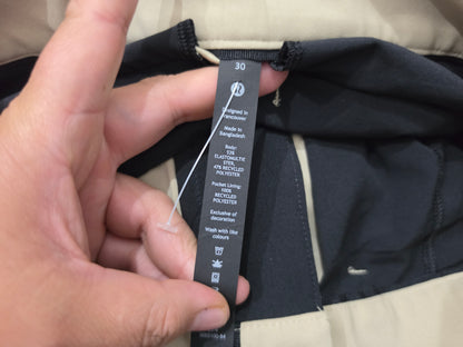 Pantalon Lululemon 30 Slimfit Beige Deportivo