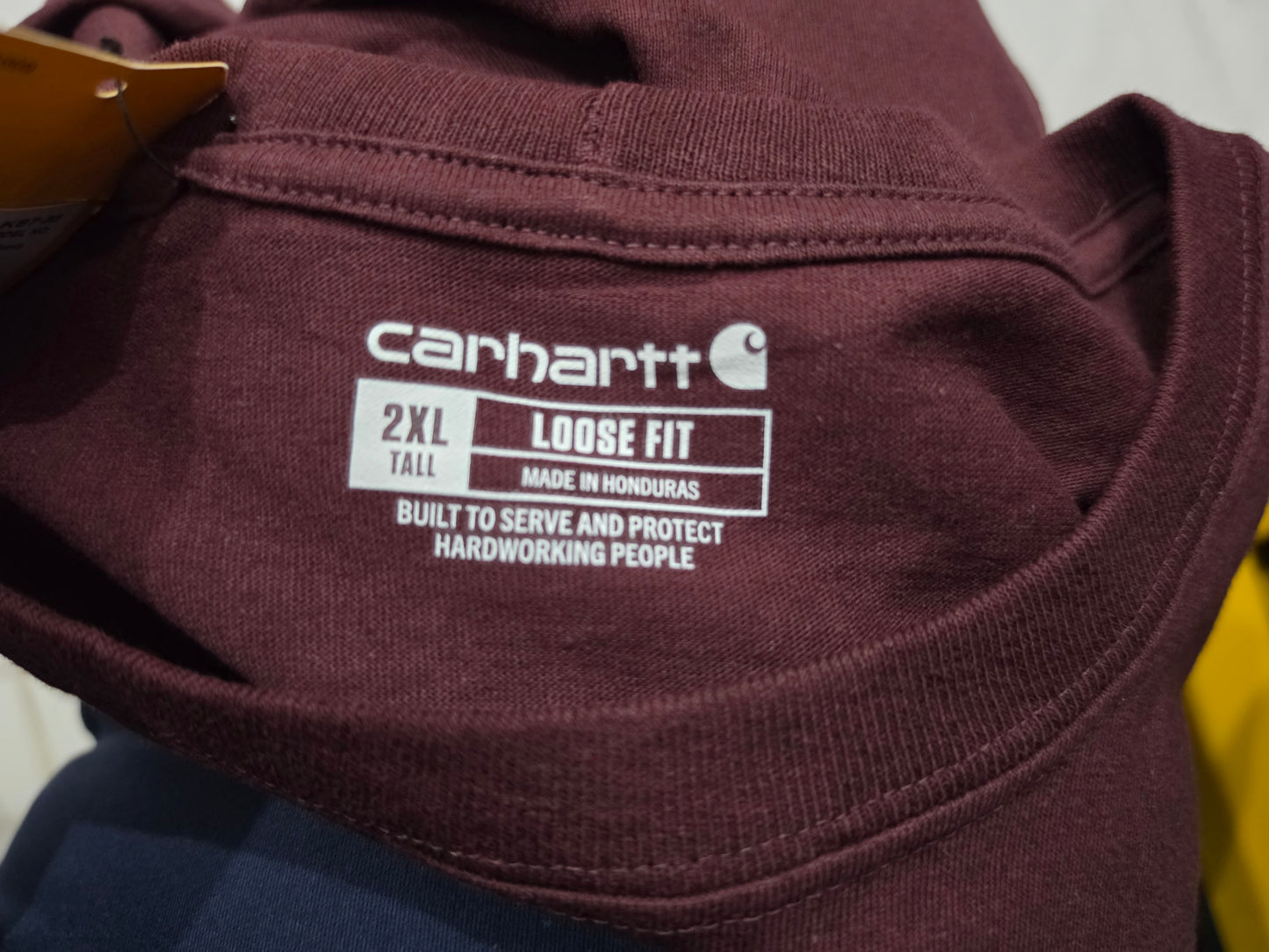 Playera Carhartt 2xl Tall Loose Fit Vino