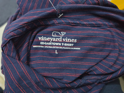 Playera Con Gorro Vineyard Vines Grande L Azul Lineas