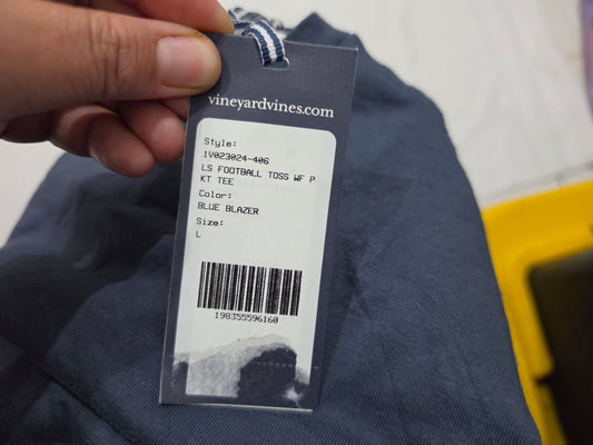 Playera Manga Larga Vineyard Vines Grande L Azul