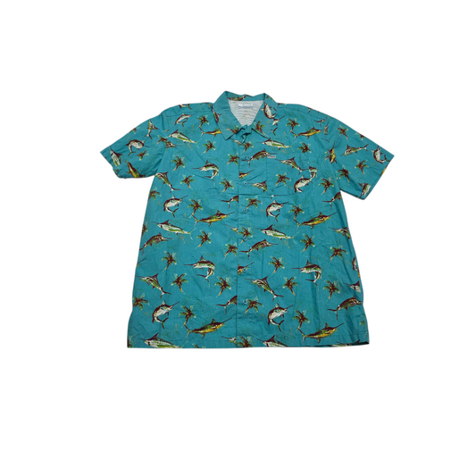 Camisa Manga Corta Columbia Pfg Grande Azul Pez Espada
