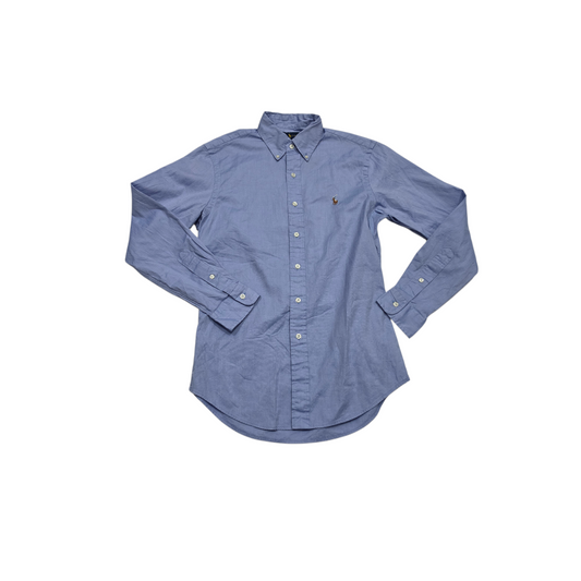 Camisa Ralph Lauren Chico Stretch Oxford Azul