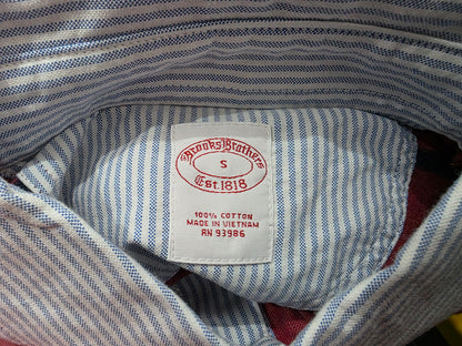 Playera Manga Larga Polo Brooks Brothers Chico S Rojo Lineas