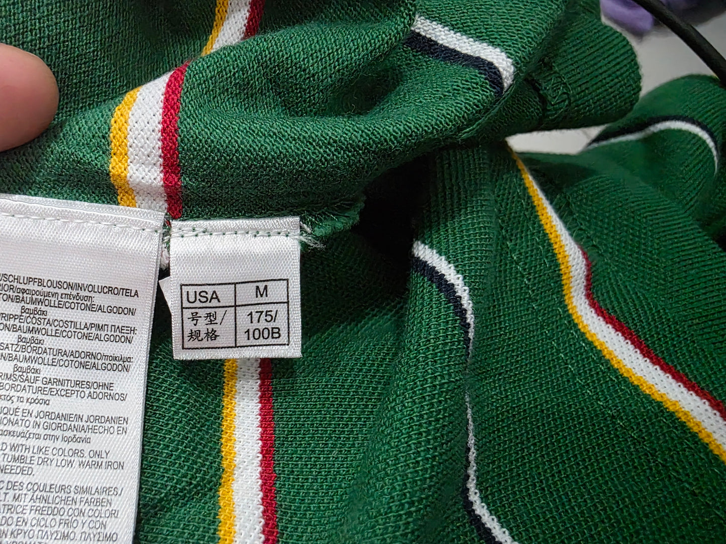 Payera Manga Larga Brooks Brothers Mediana M Slimfit Verde