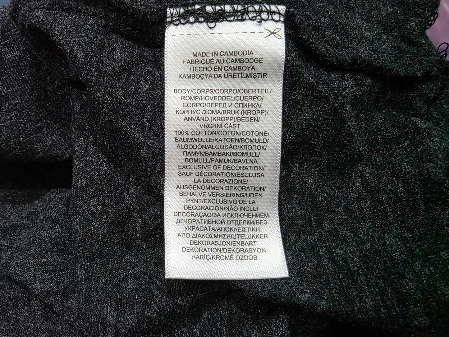 Playera Manga Larga Ralph Lauren Grande Custom Slimfit Gris