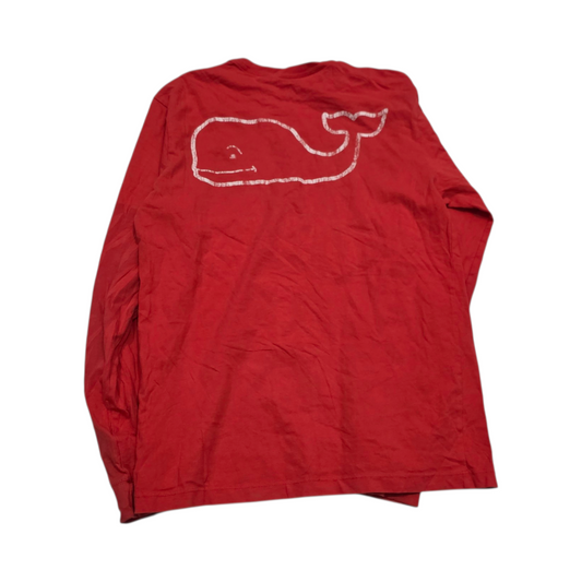 Playera Manga Larga Vineyard Vines Xchico XS Rojo