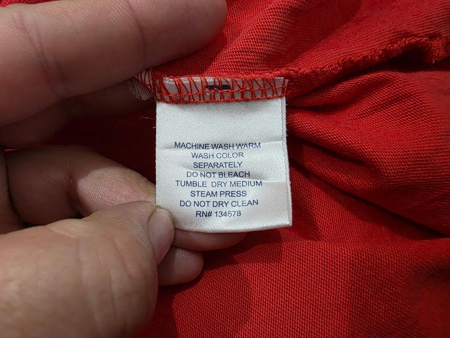 Playera Manga Larga Vineyard Vines Xchico XS Rojo