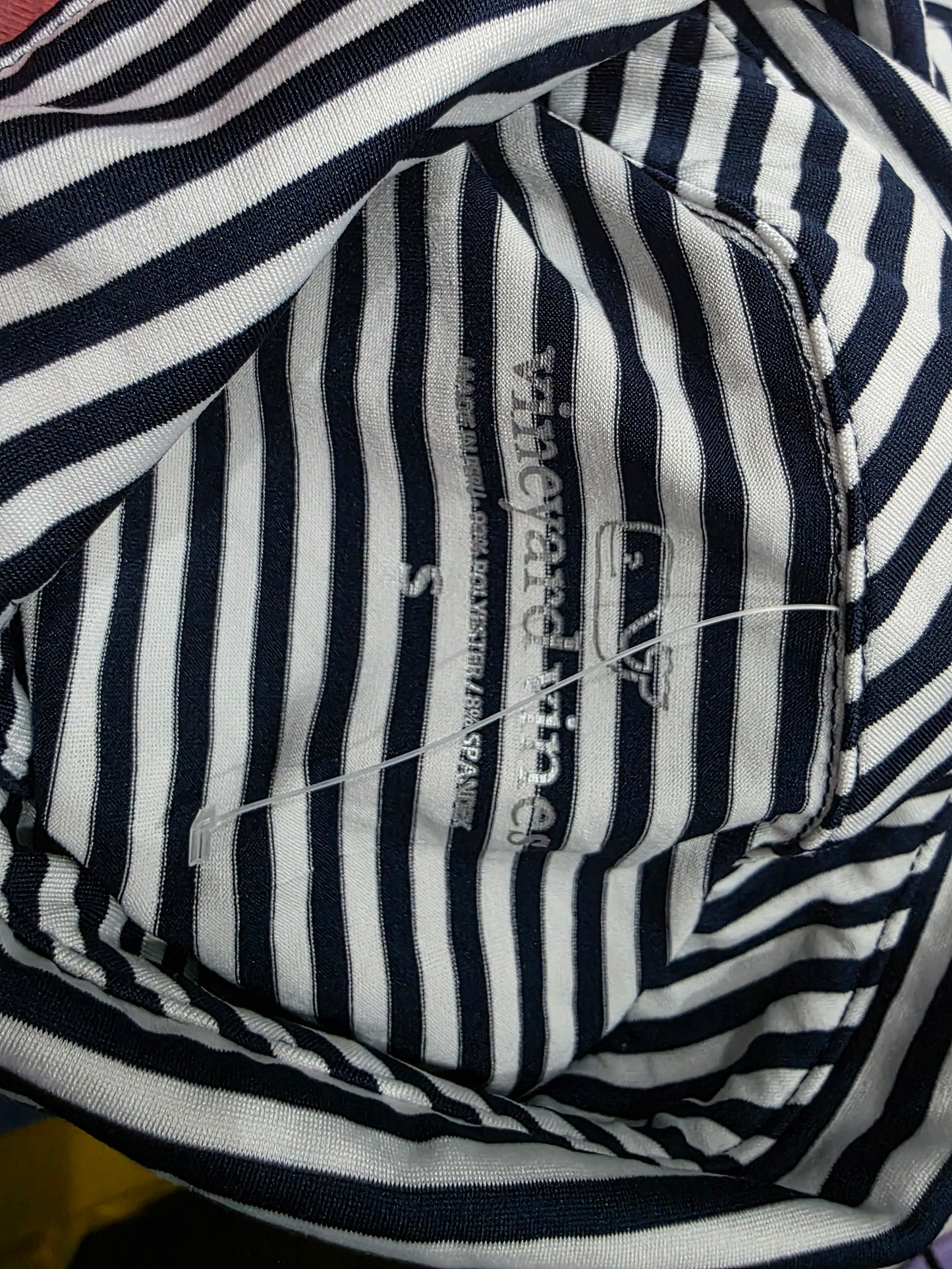Playera Polo Vineyard Vines Chico S Azul Lineas